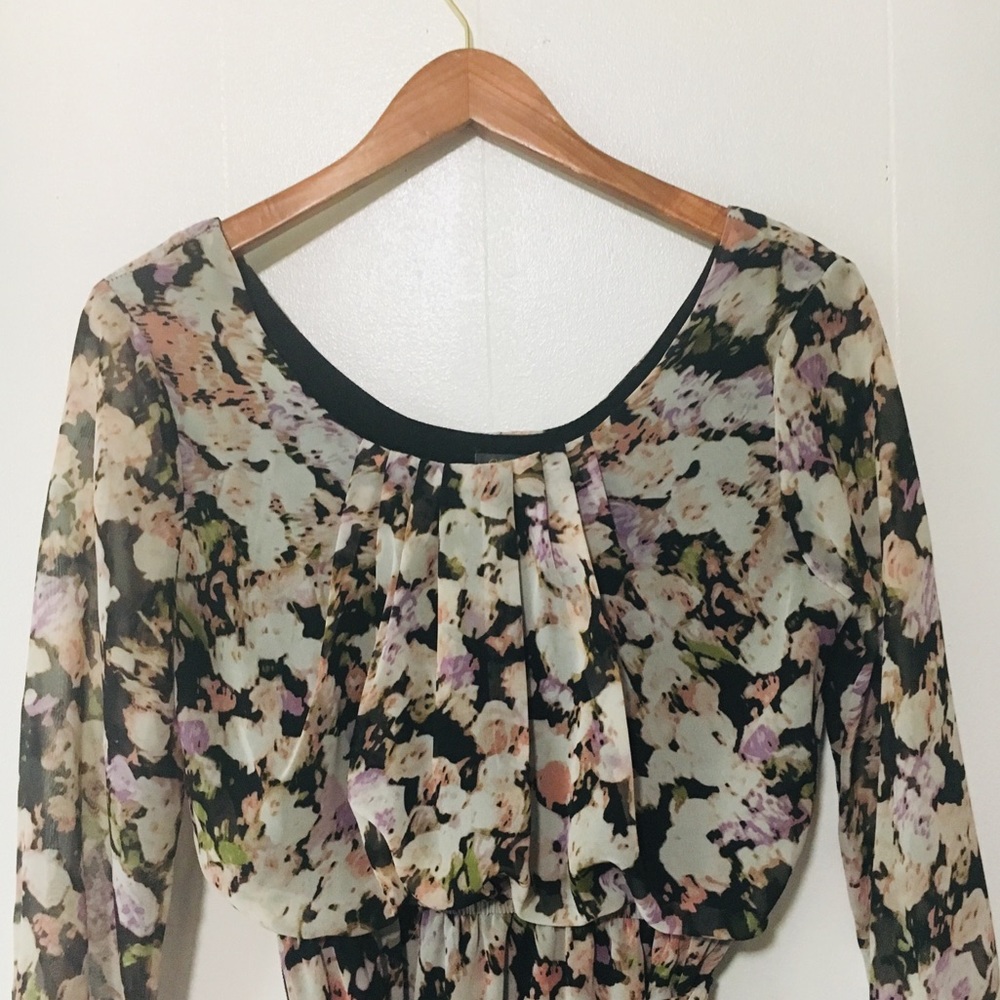 • lily rose floral cocktail dress with sash •